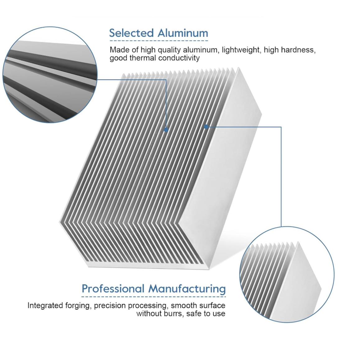 50x60x26mm — 300x60x26mm Extru - đánh giá và giá Heatsink